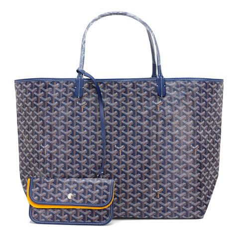 goyard navy blue tote bag|maison goyard tote bag price.